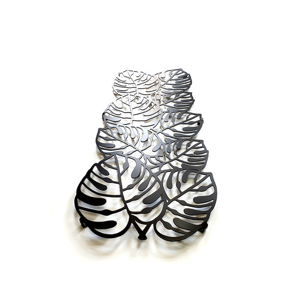 Bay Isle Home Pahokee 20 Hook Wall Mounted Coat Rack in Black